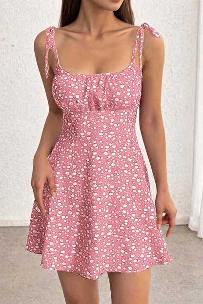 Cambric Boutique Sweetheart Ditsy Floral Mini Dress