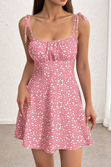Cambric Boutique Sweetheart Ditsy Floral Mini Dress